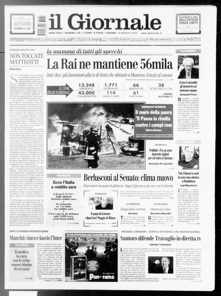 Il giornale : quotidiano del mattino